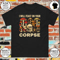 Mushrooms Skull Poison Bottle i will feast on your corpse shirt