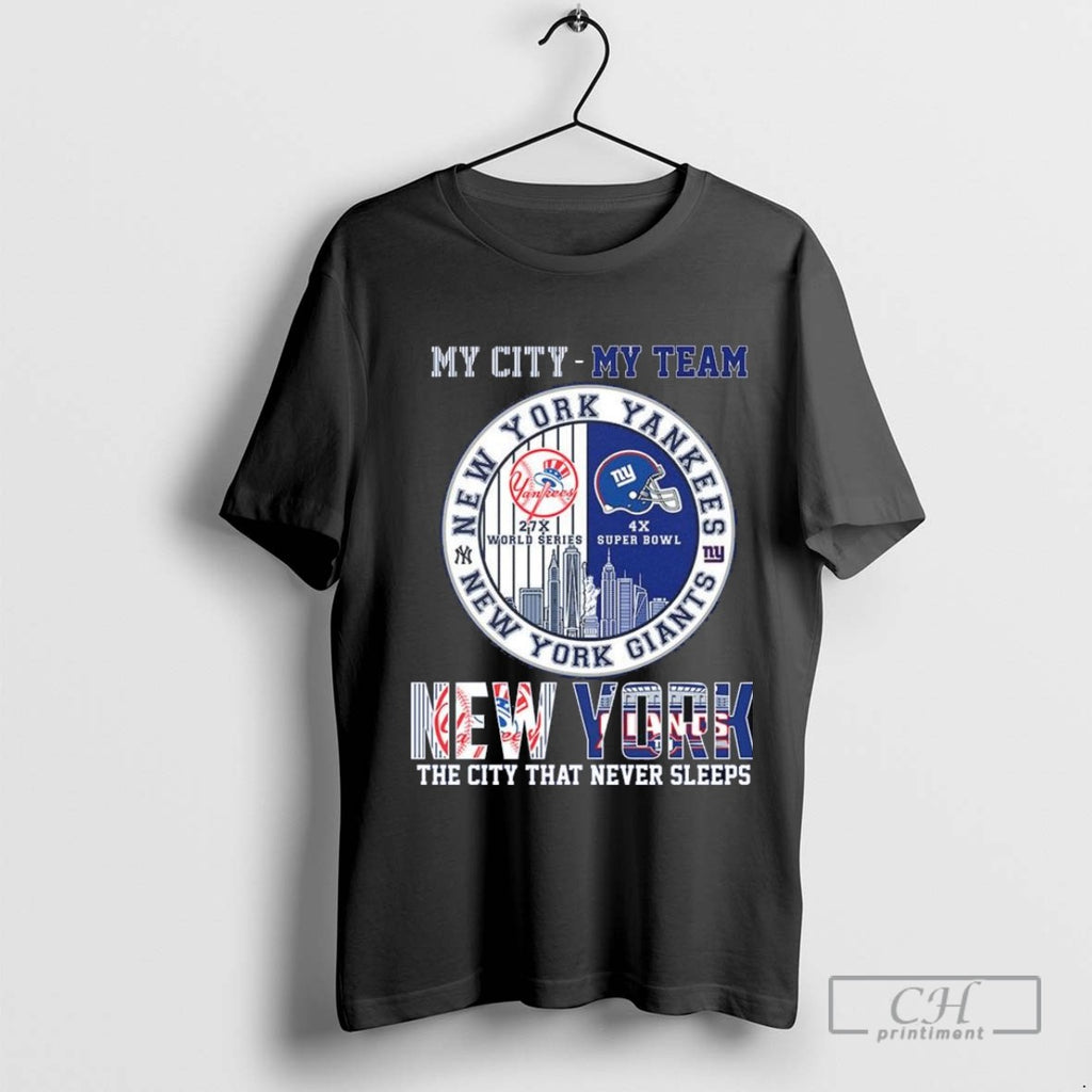 My City My Team New York The City That Never Sleeps T Shirt Sweater
