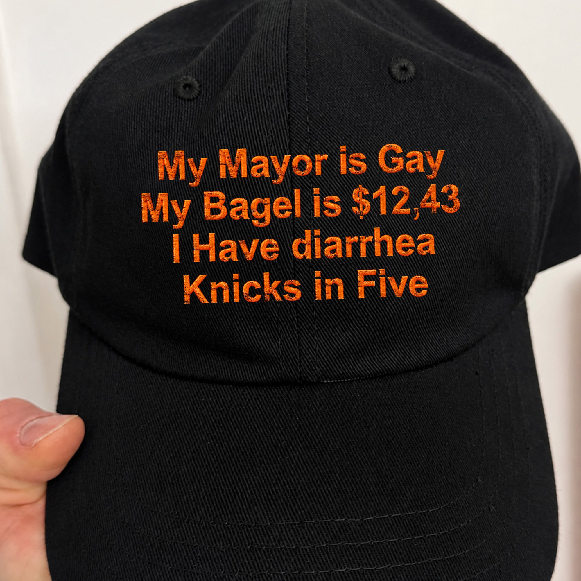 My Mayor Is Gay My Bagel Is I Have Diarrhea Knicks in Five Hat