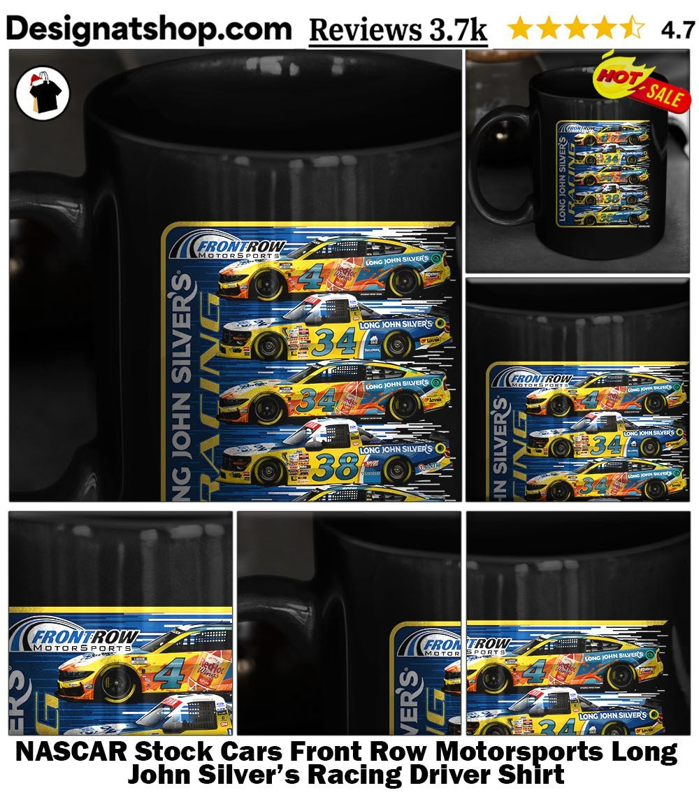 NASCAR Stock Cars Front Row Motorsports Long John Silver’s Racing Driver Shirt