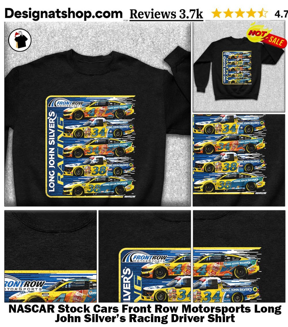 NASCAR Stock Cars Front Row Motorsports Long John Silver’s Racing Driver Shirt