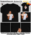 National Bank Open Citi Open 2026 Ben Shelton smoking middle finger shirt