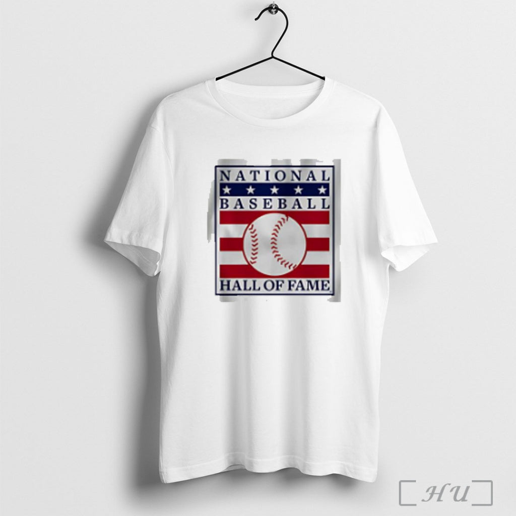 National Baseball Hall Of Fame Primary Logo Natural T Shirt