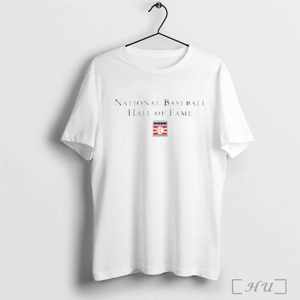 National Baseball Hall Of Fame Wordmark With Logo T Shirt