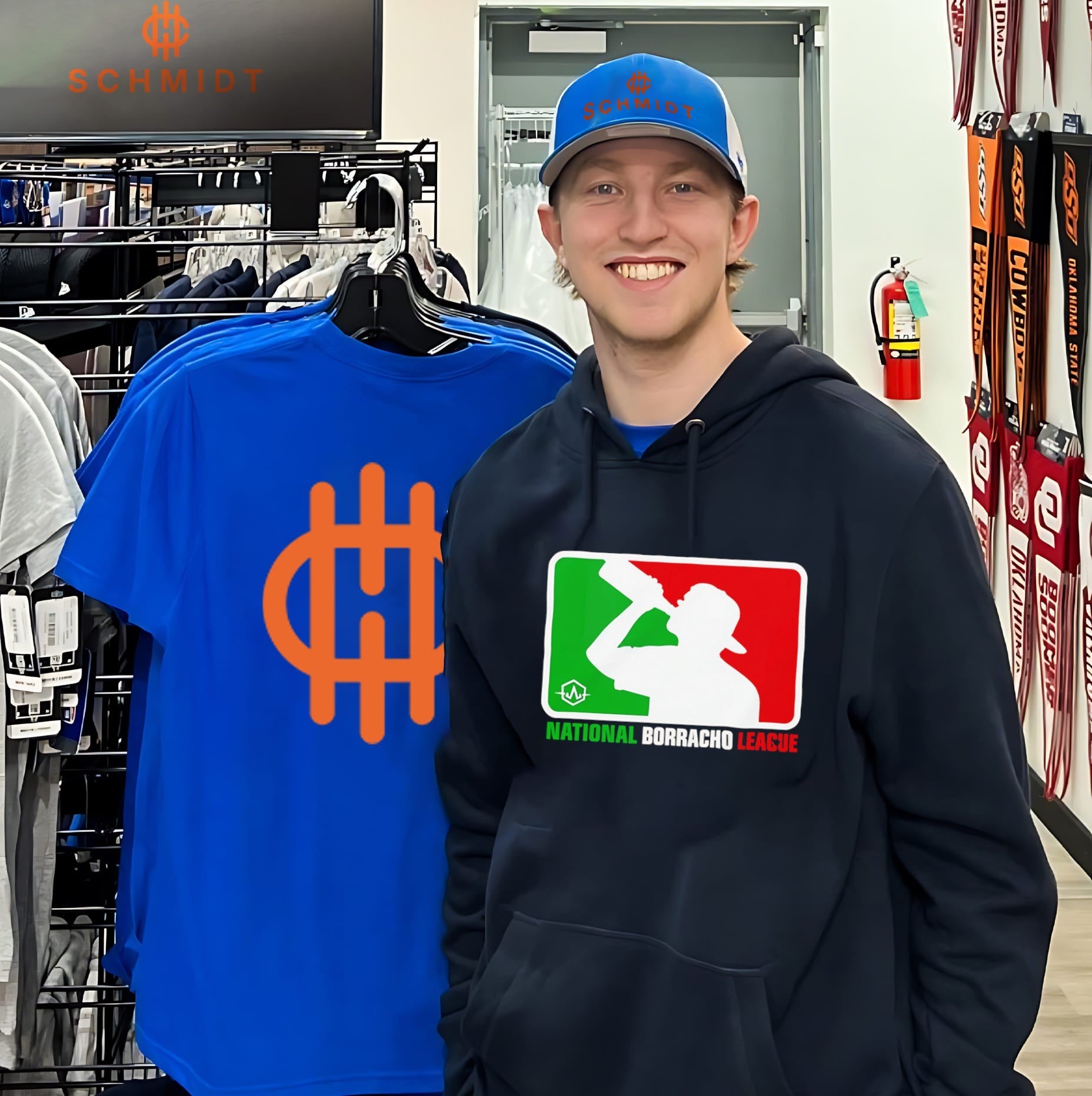 National Borracho League Mexican Drinking MLB 2026 logo shirt