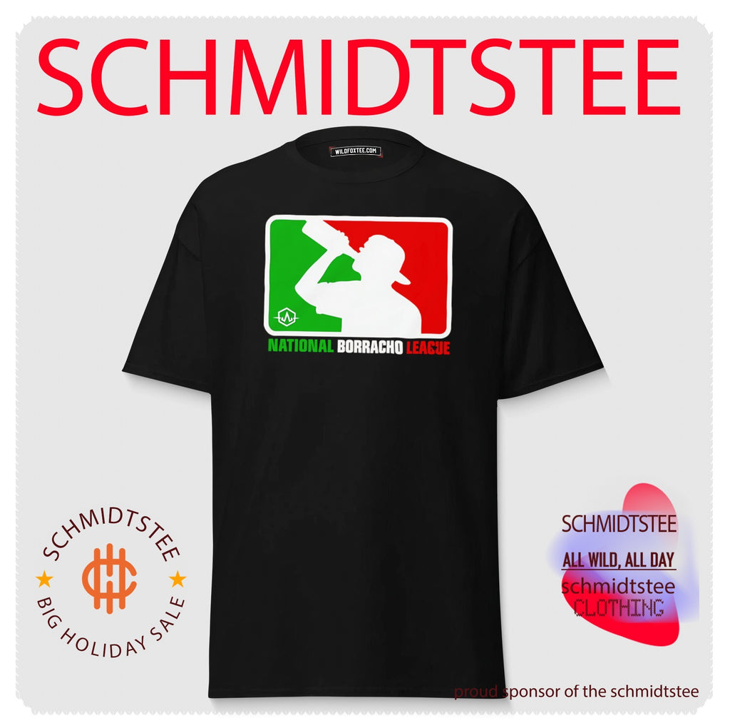 National Borracho League Mexican Drinking MLB 2026 logo shirt