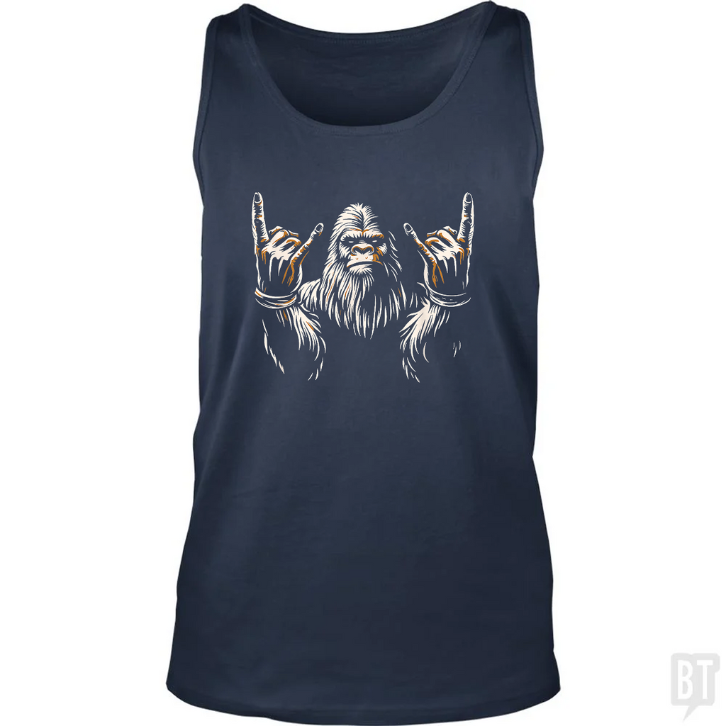 Bigfoot Rock On Tank Top