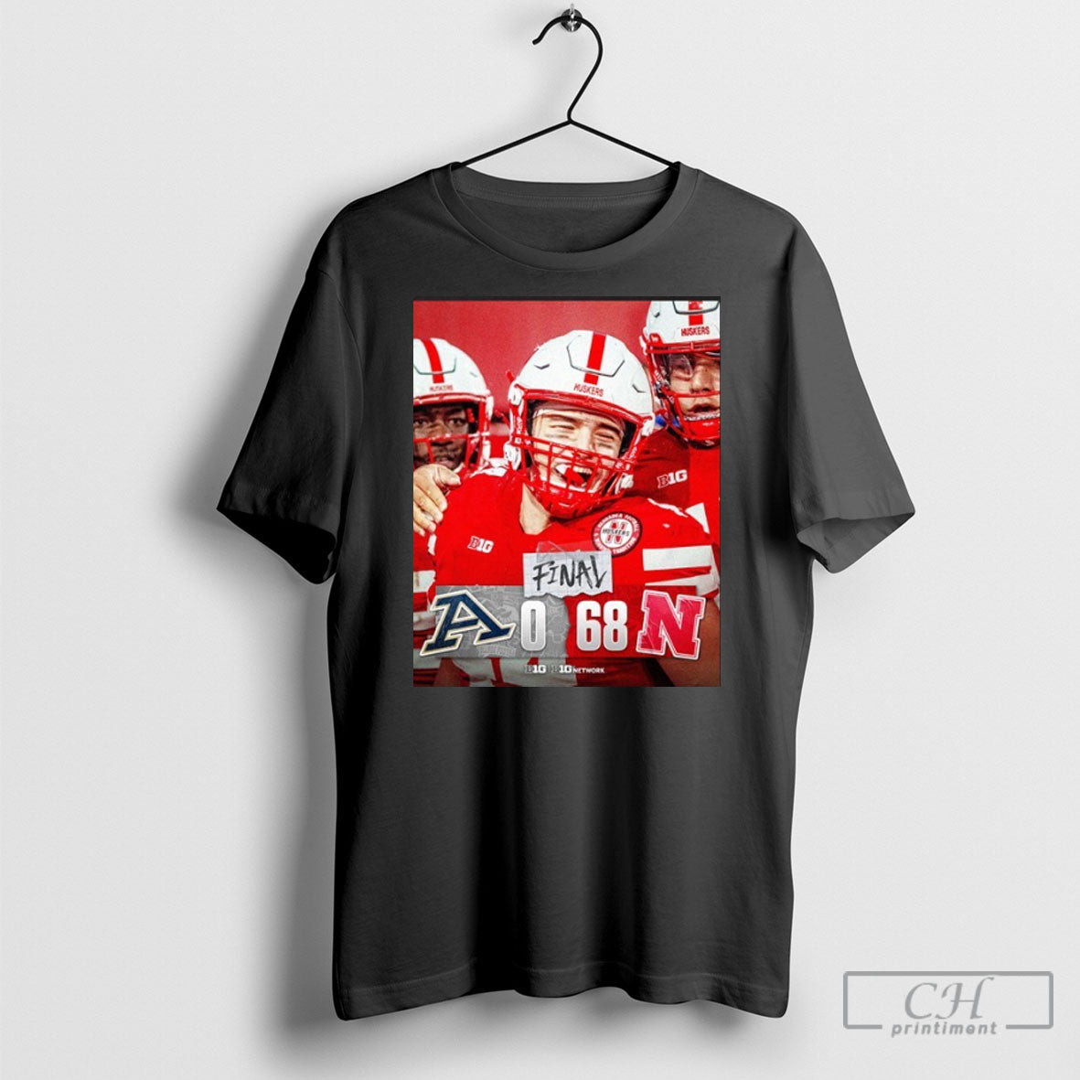 Nebraska Cornhuskers Win 68 0 Akron Poster