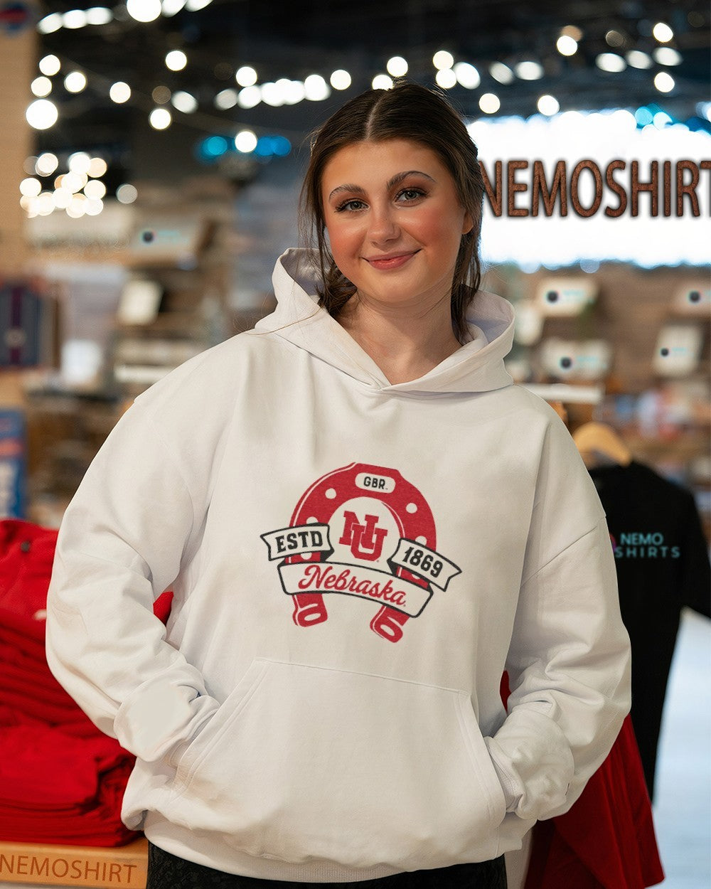 Nebraska Cornhuskers lucky horseshoe estd 1869 shirt