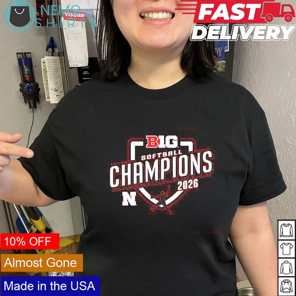Nebraska Huskers 2026 softball Big Ten champions shirt