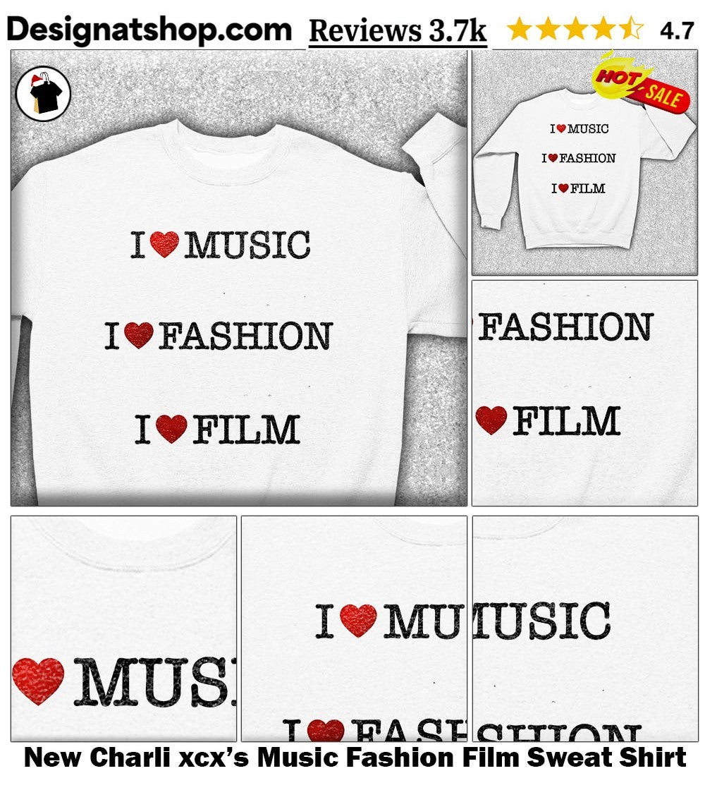 New Charli xcx’s Music Fashion Film shirt