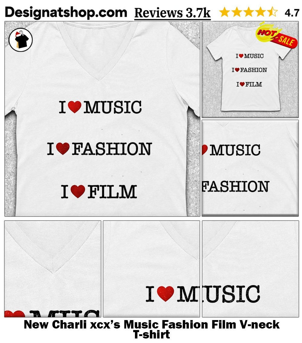 New Charli xcx’s Music Fashion Film shirt