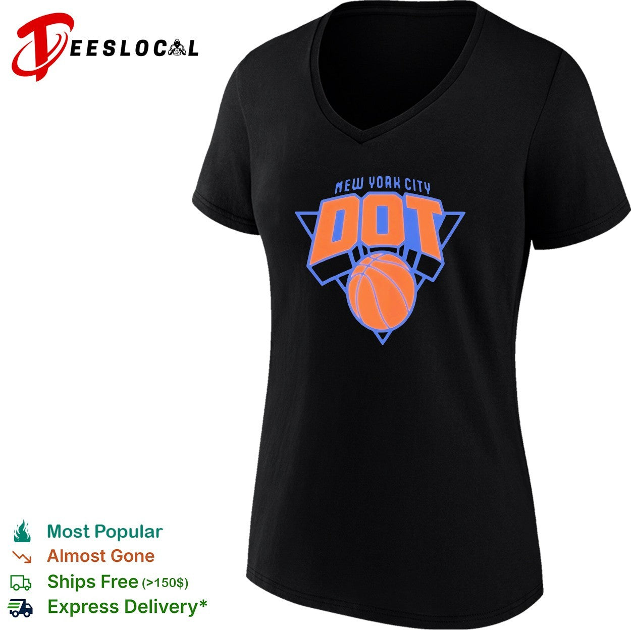 New York City DOT basketball logo parody shirt