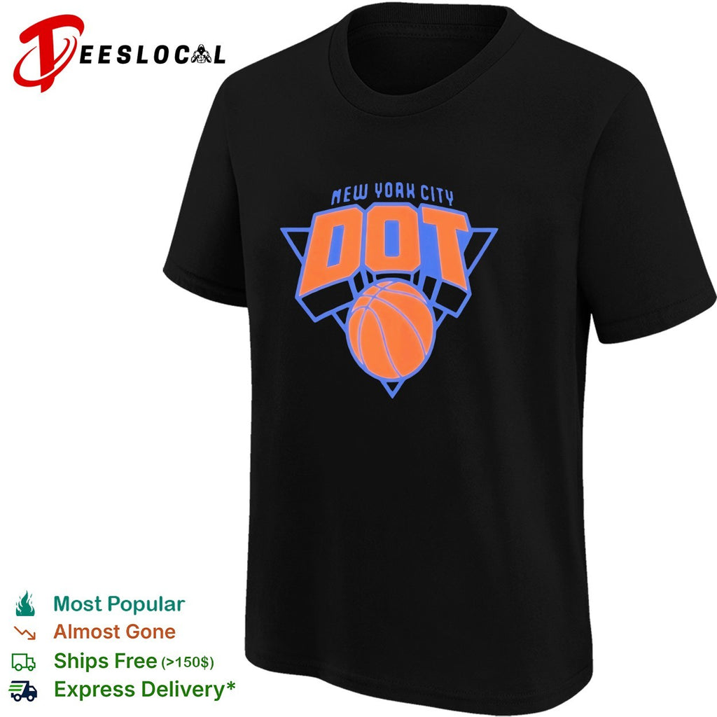 New York City DOT basketball logo parody shirt