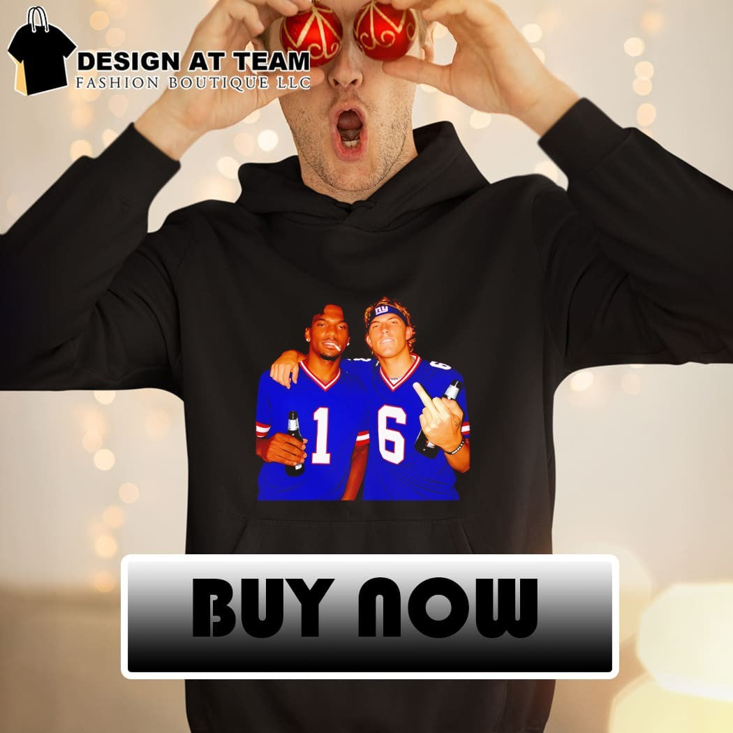 New York Giants Malik Nabers Russell Wilson Drinking Middle Finger shirt