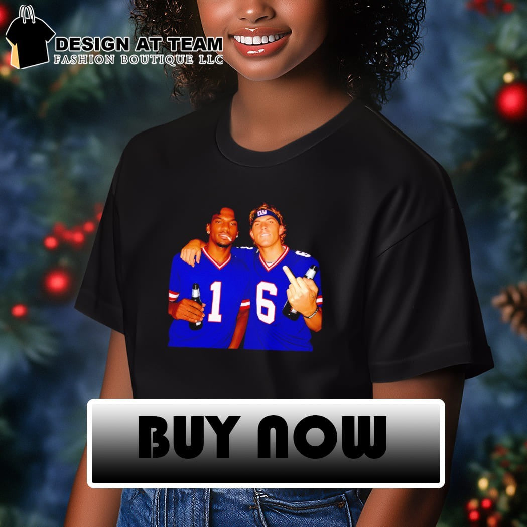 New York Giants Malik Nabers Russell Wilson Drinking Middle Finger shirt