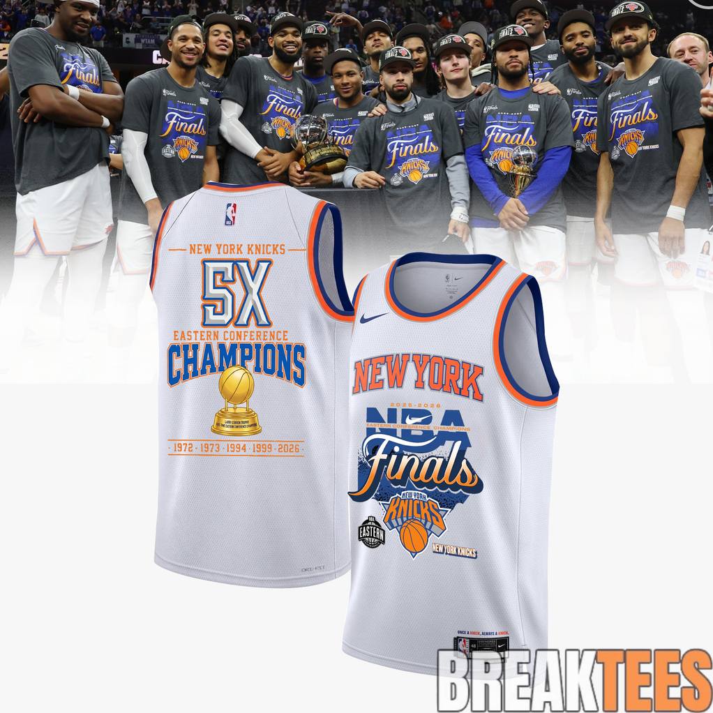 New York Knicks 2026 NBA Eastern Conference Champions Basketball Jersey