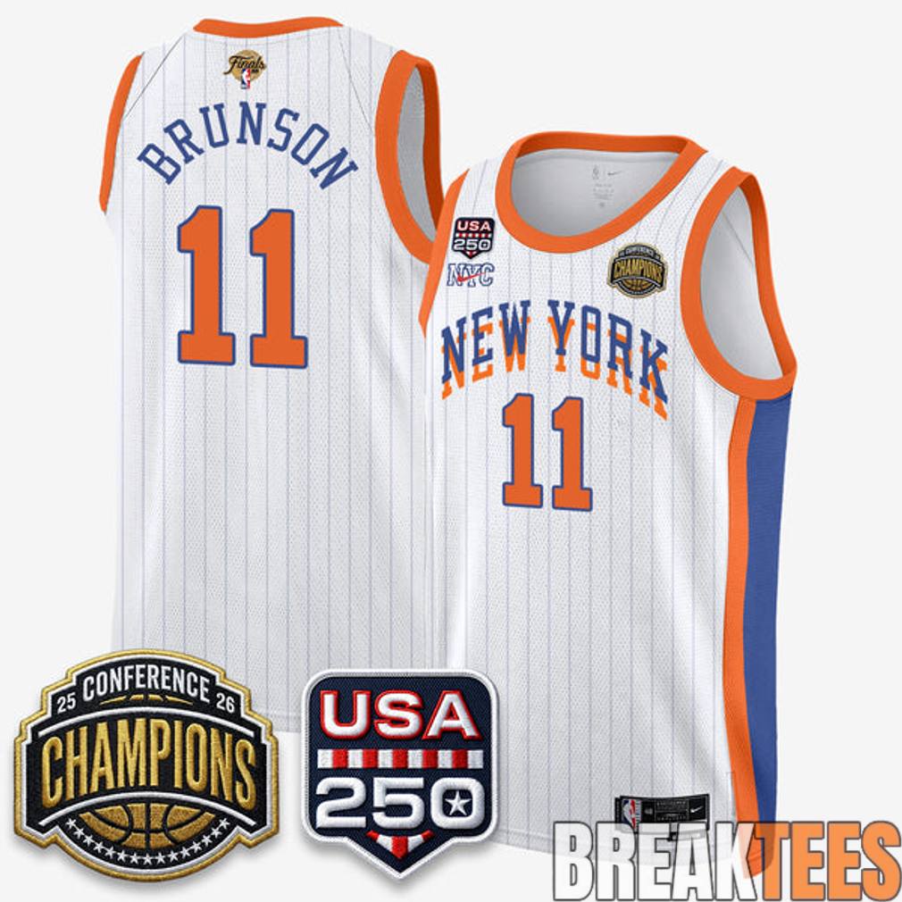 New York Knicks 2026 NBA Eastern Conference Champions City Edition Basketball Jersey