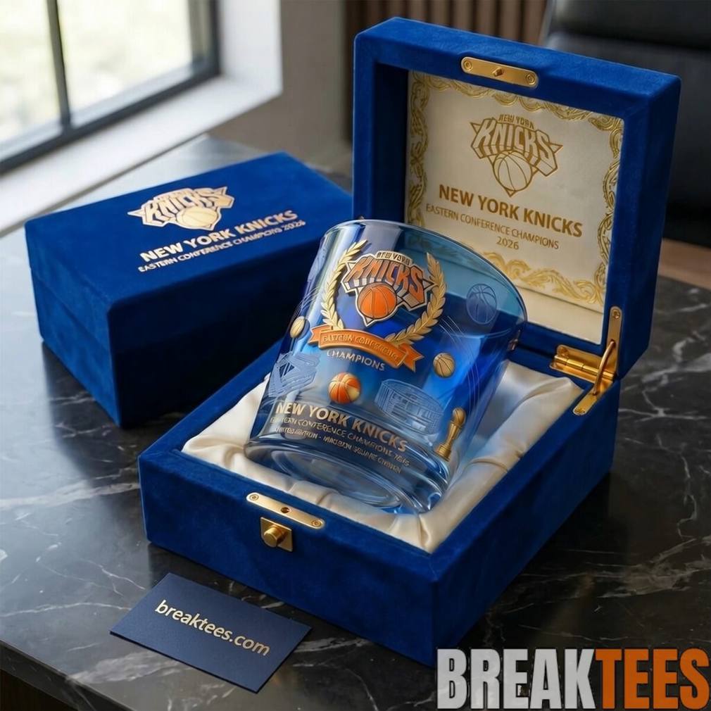 New York Knicks Eastern Conference Champions 2026 Whiskey Glass
