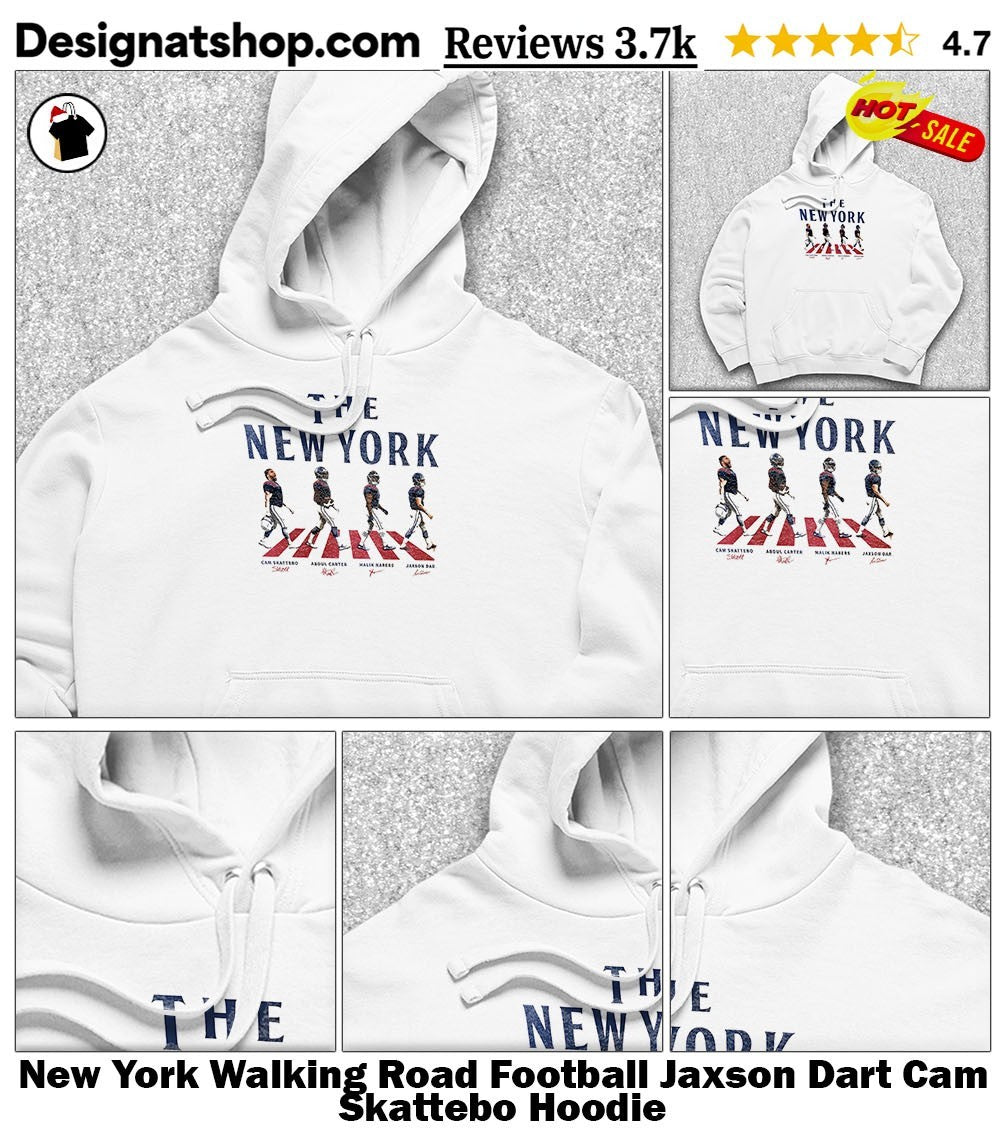 New York Walking Road Football Jaxson Dart Cam Skattebo shirt