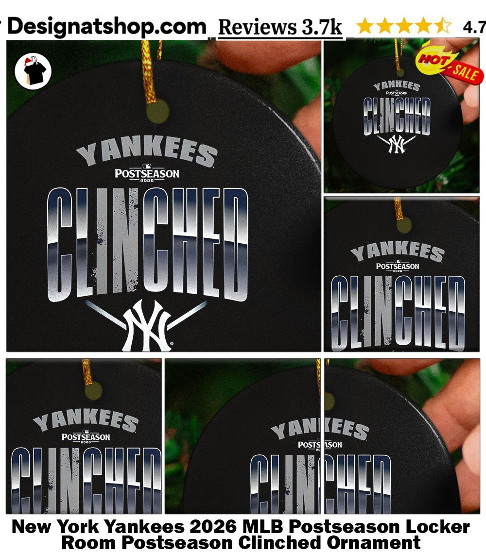 New York Yankees 2026 MLB Postseason Locker Room Postseason Clinched shirt