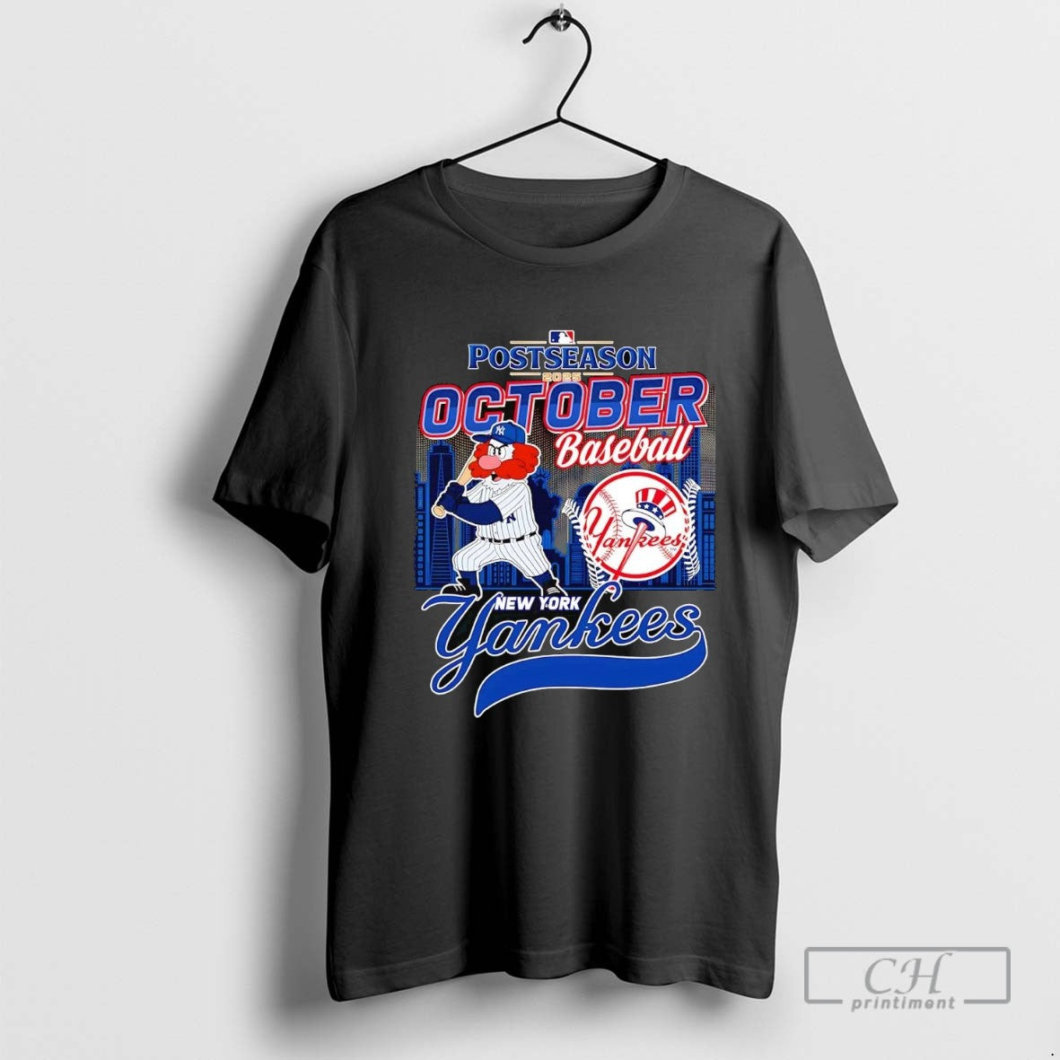 New York Yankees Postseason 2025 October Baseball Skyline