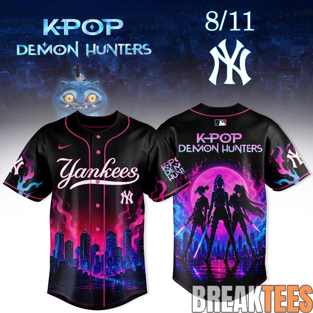 New York Yankees x KPop Demon Hunters Night 2026 Baseball Jersey