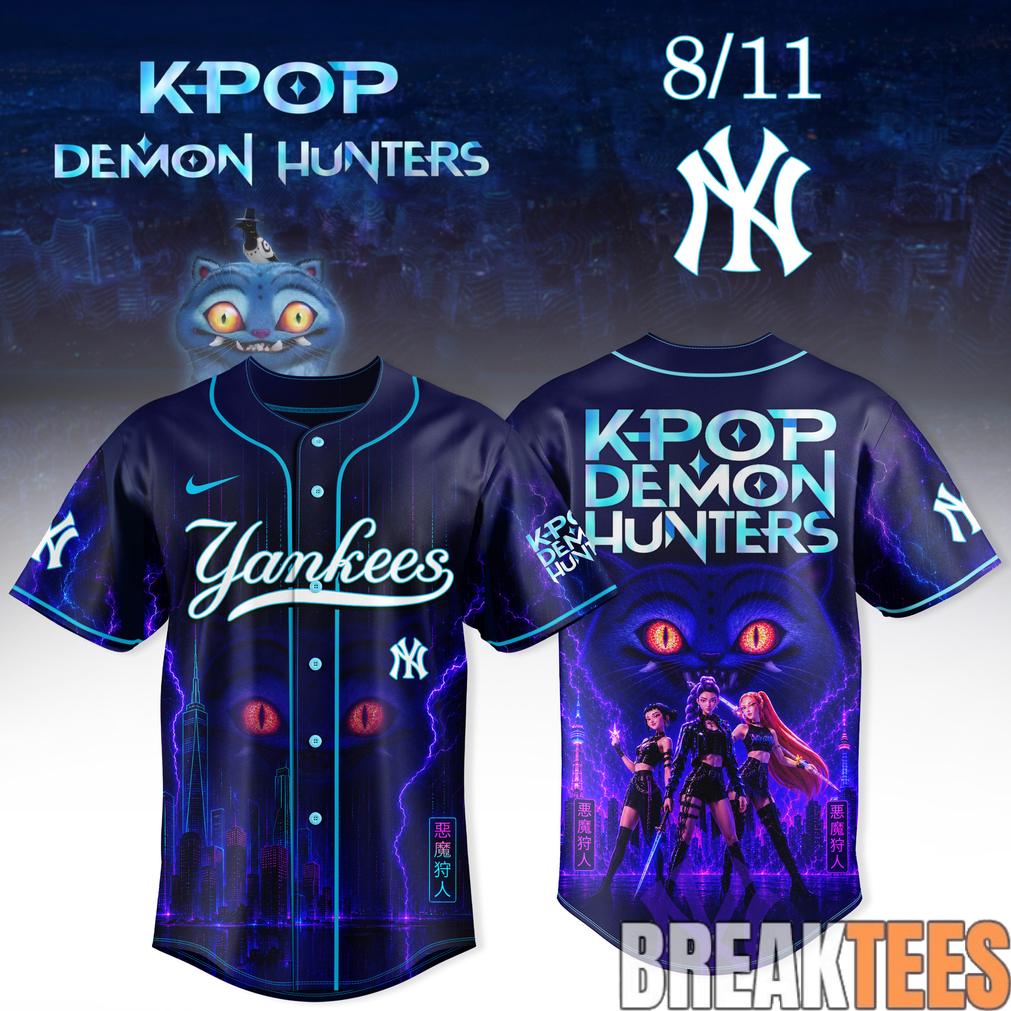 New York Yankees x KPop Demon Hunters Night 2026 Baseball Jersey