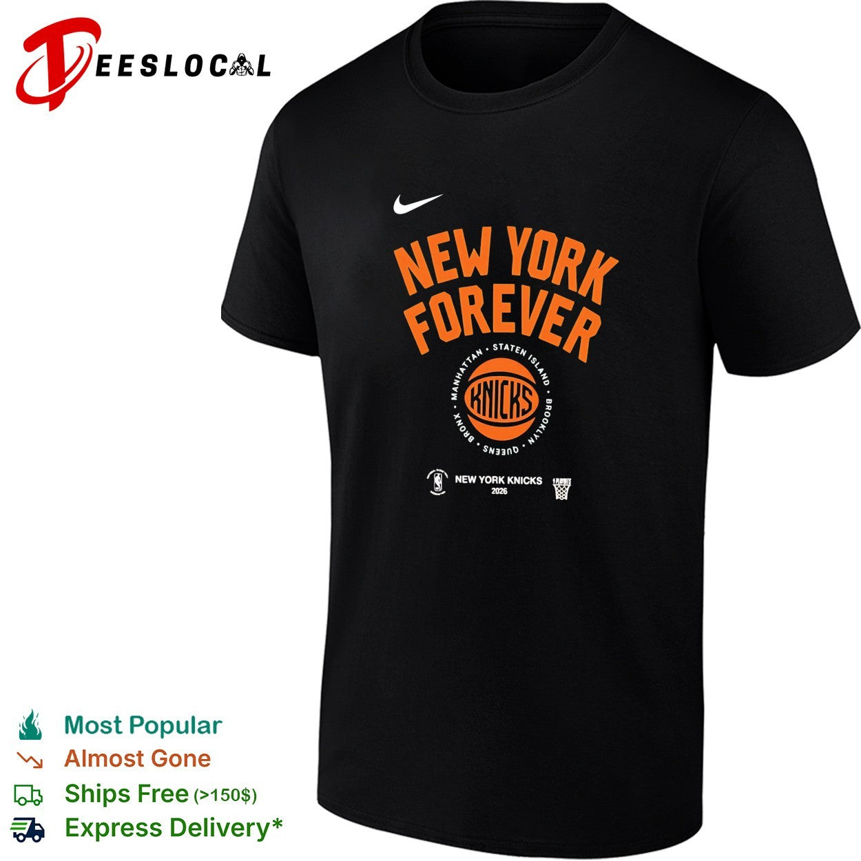 New York forever Knicks 2026 borough seal shirt