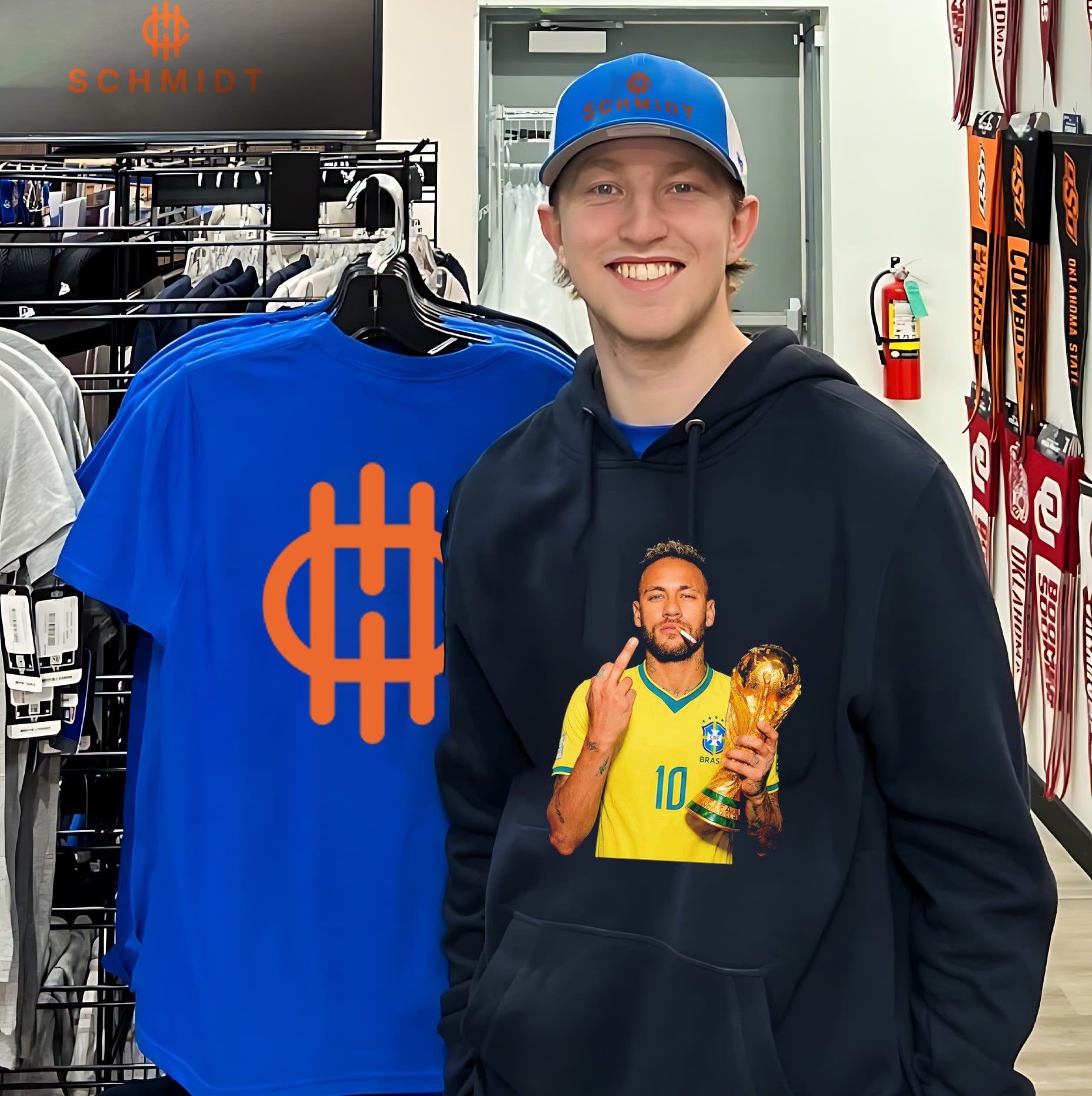 Neymar Brazil National Team World Cup Champion Middle Finger shirt