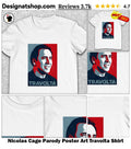 Nicolas Cage Parody Poster Art Travolta Shirt