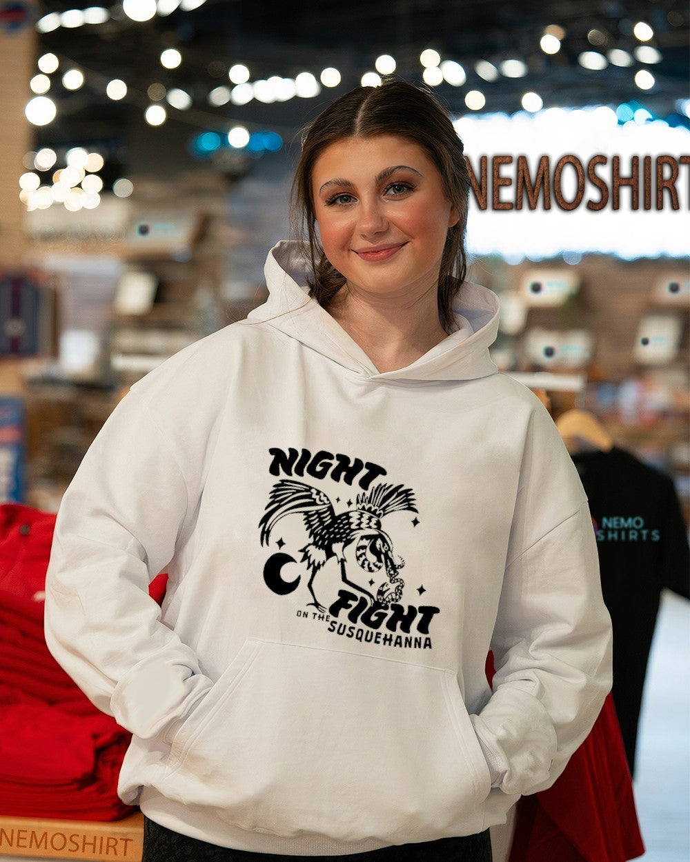 Night fight on the susquehanna bird shirt
