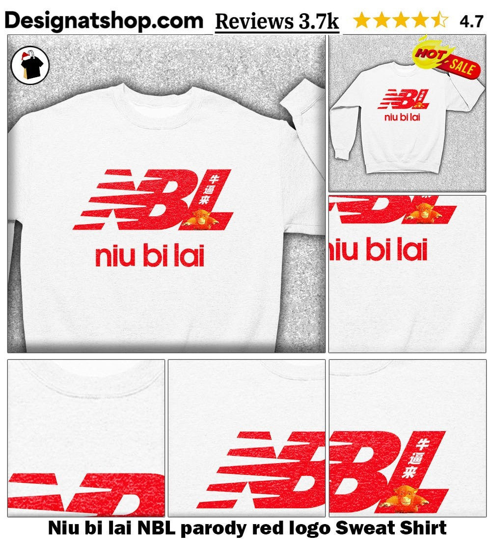 Niu bi lai NBL parody red logo shirt