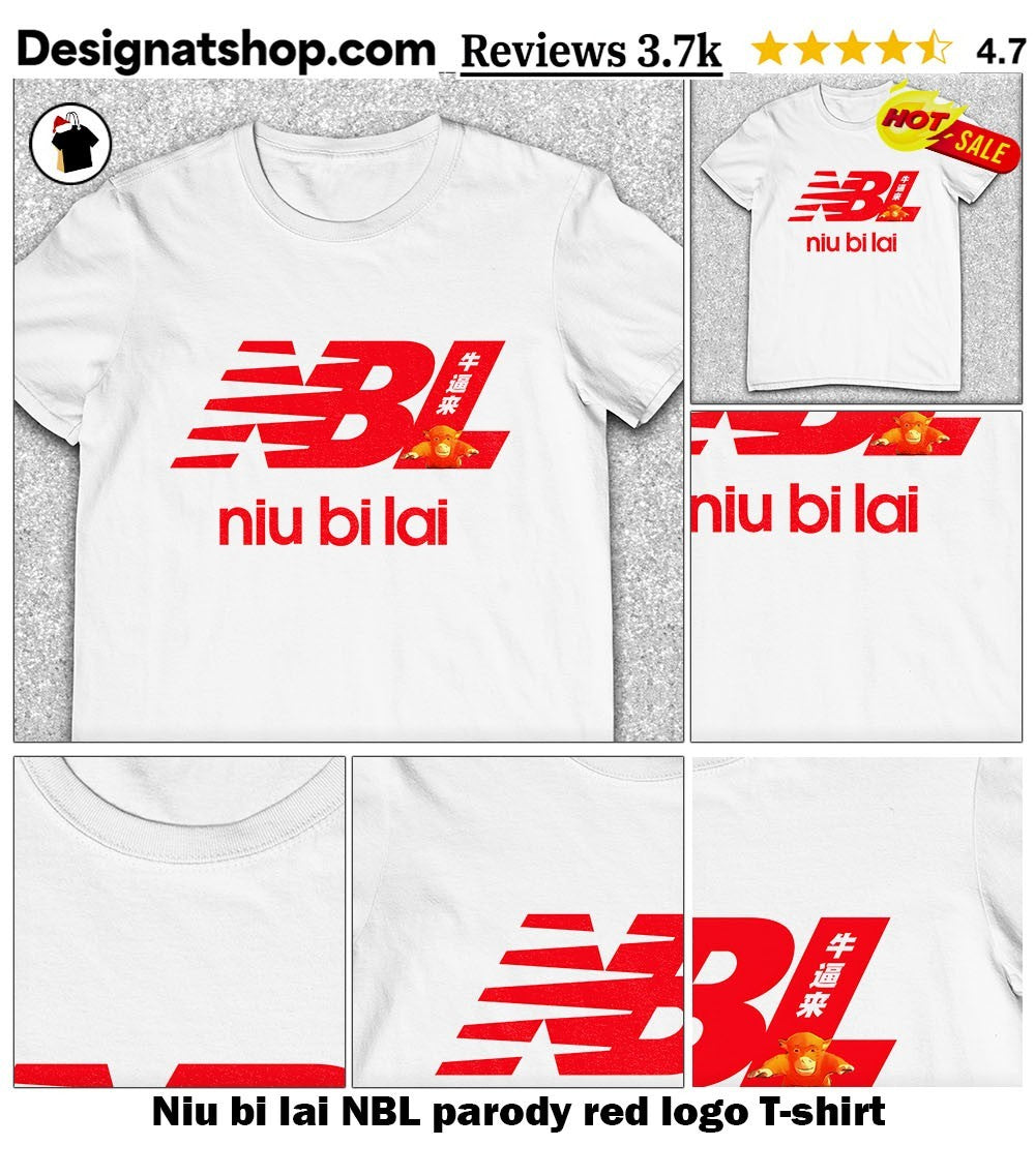 Niu bi lai NBL parody red logo shirt