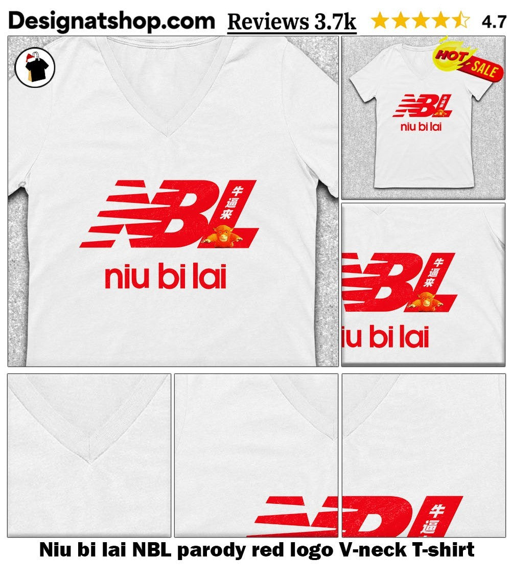 Niu bi lai NBL parody red logo shirt