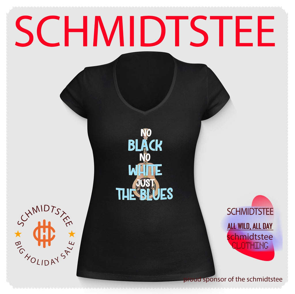 No Black No White Just the Blues guitar shirt
