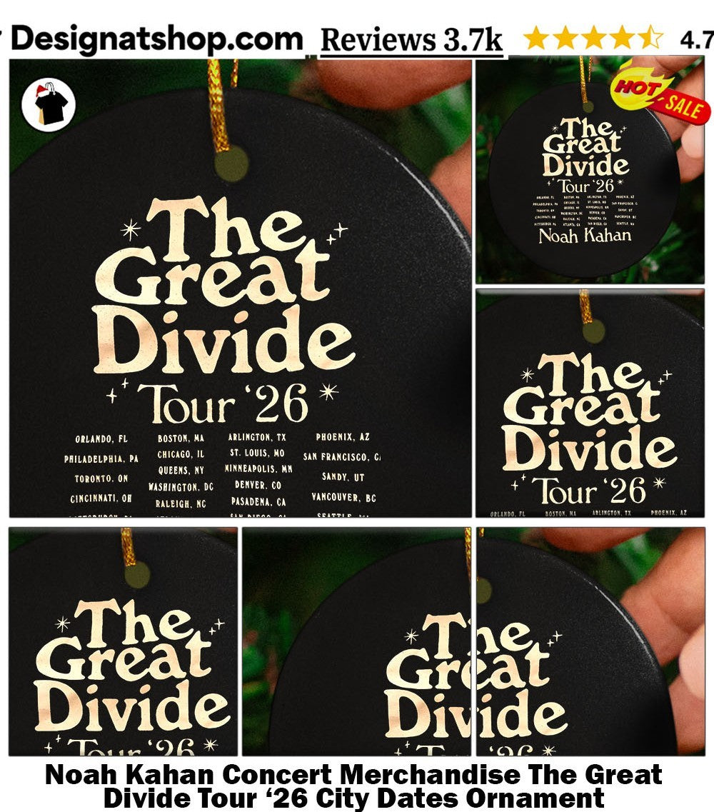 Noah Kahan Concert Merchandise The Great Divide Tour ’26 City Dates shirt