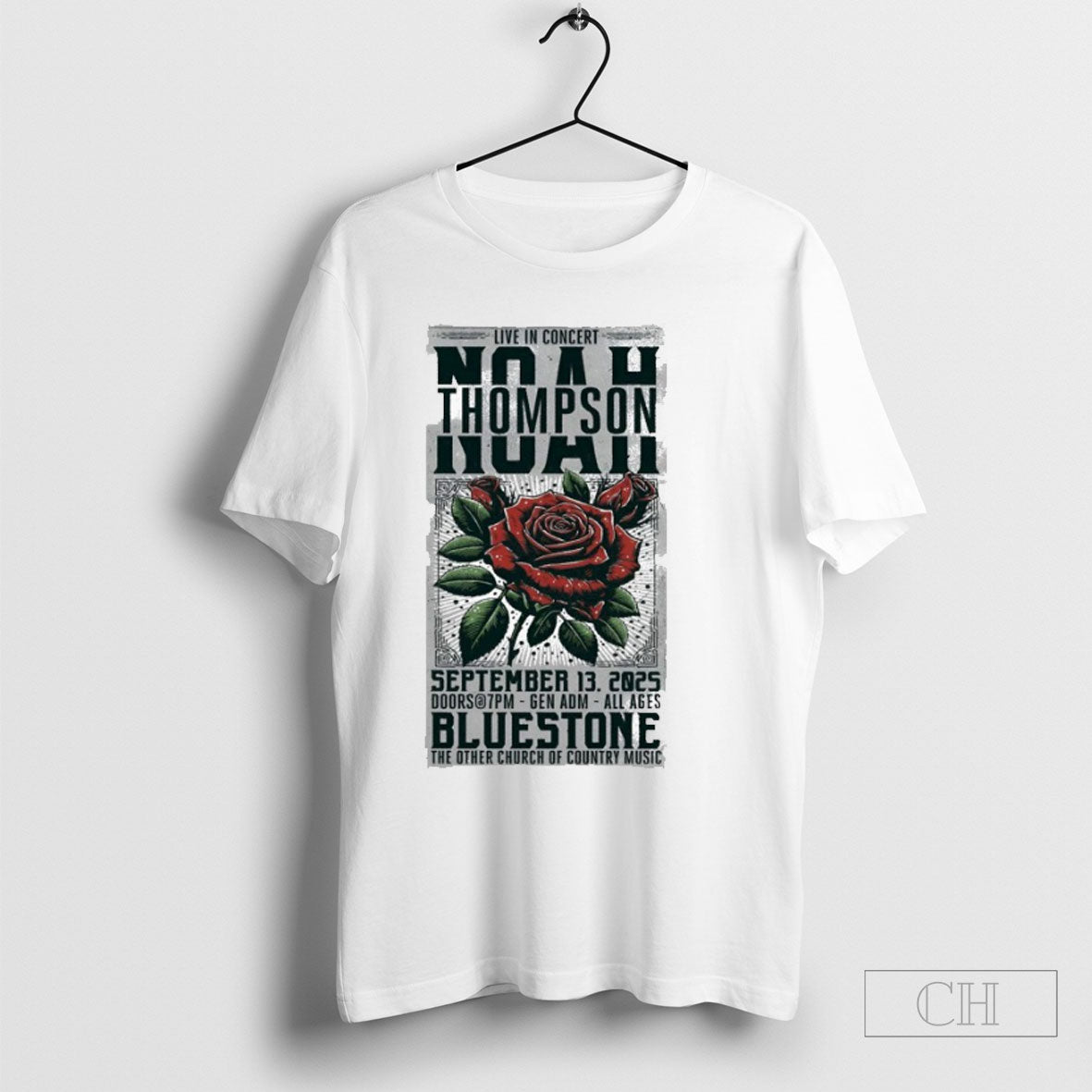 Noah Thompson Columbus Tour On Sept 13 2025 Rose Shirt Tee