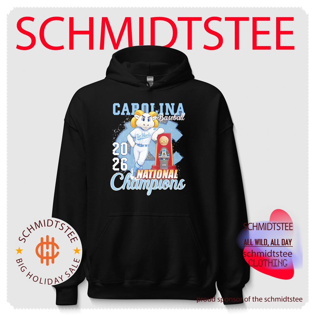 North Carolina Tar Heels 2026 NCAA Baseball Championship mascot shirt