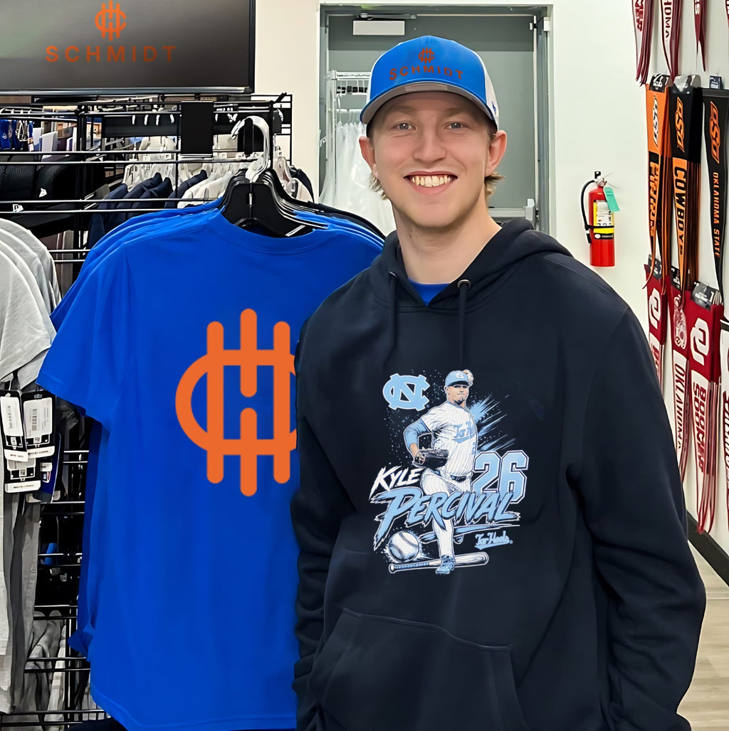 North Carolina Tar Heels Boston Kyle Percival portrait shirt
