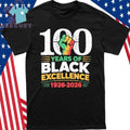 100 Years Of Black Excellence 1926 2026 Black History Month Shirt