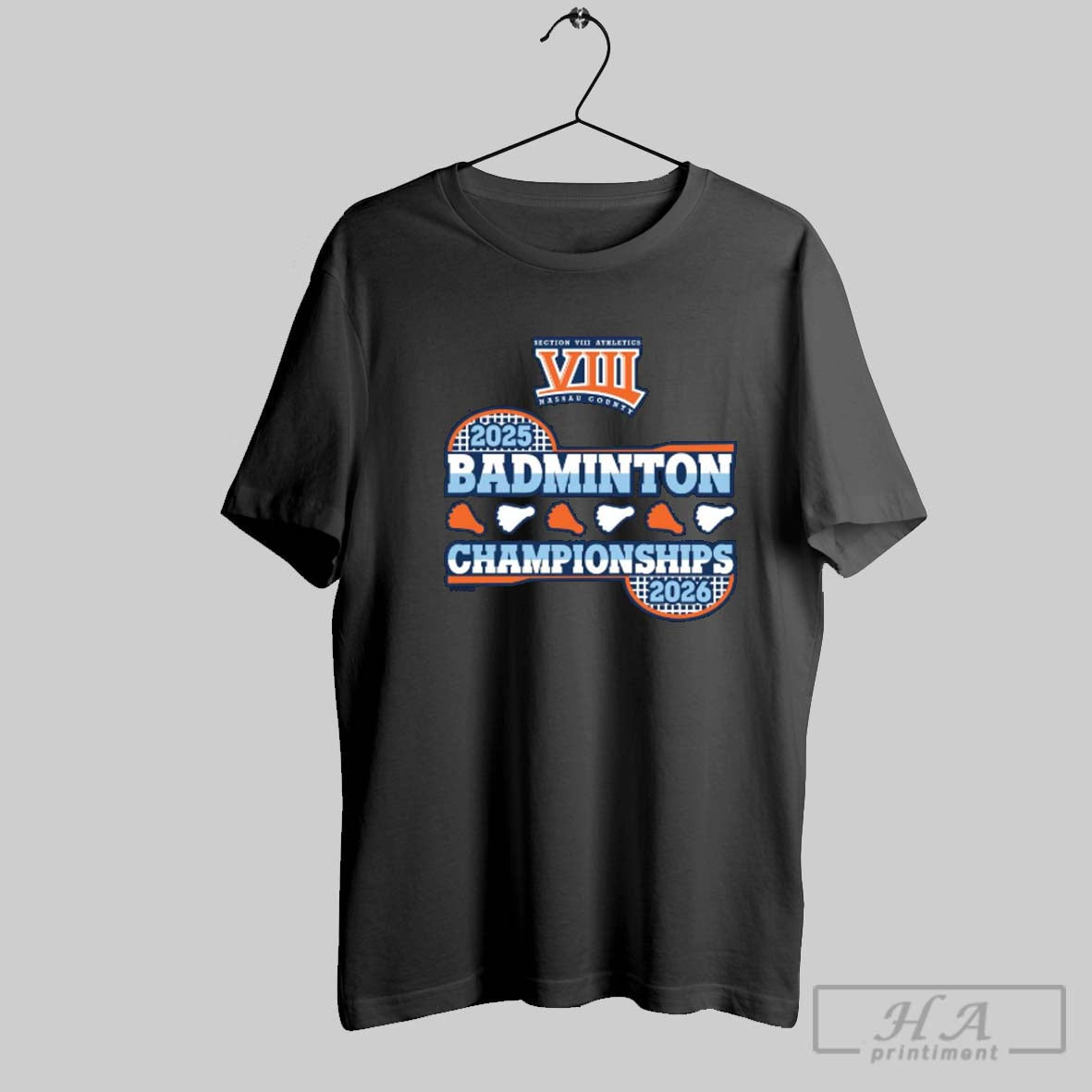 Official 2025 2026 Nysphsaa Section Viii Badminton Championships Logo