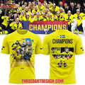 2026 IIHF World Junior Champions Sweden National Ice Hockey Team Shirt