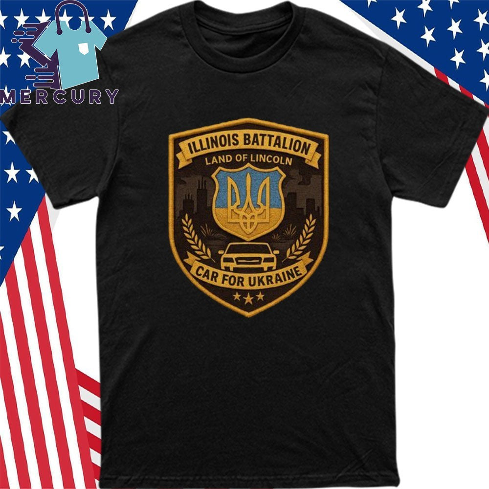 50 States For Ukraine Illinois Battalion Shirt