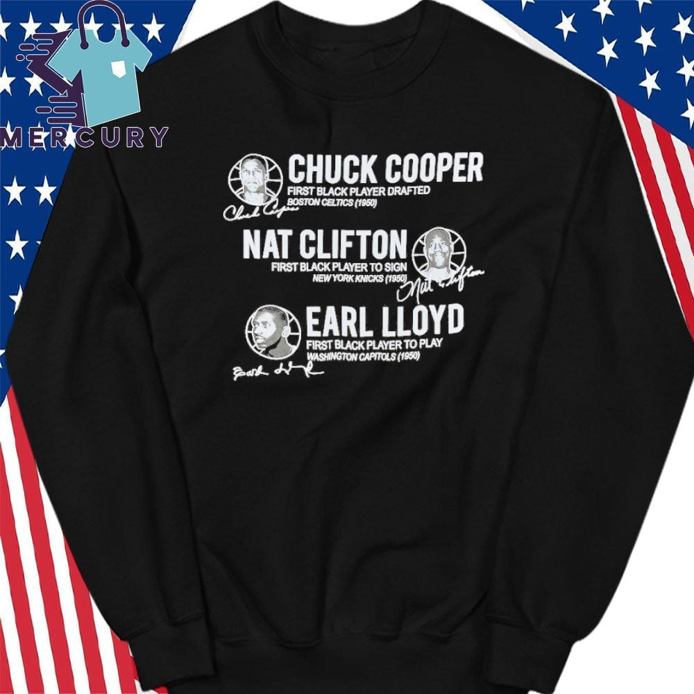 75Th Anniversary Nba Pioneers Chuck Cooper, Nat Clifton, Earl Lloyd Shirt