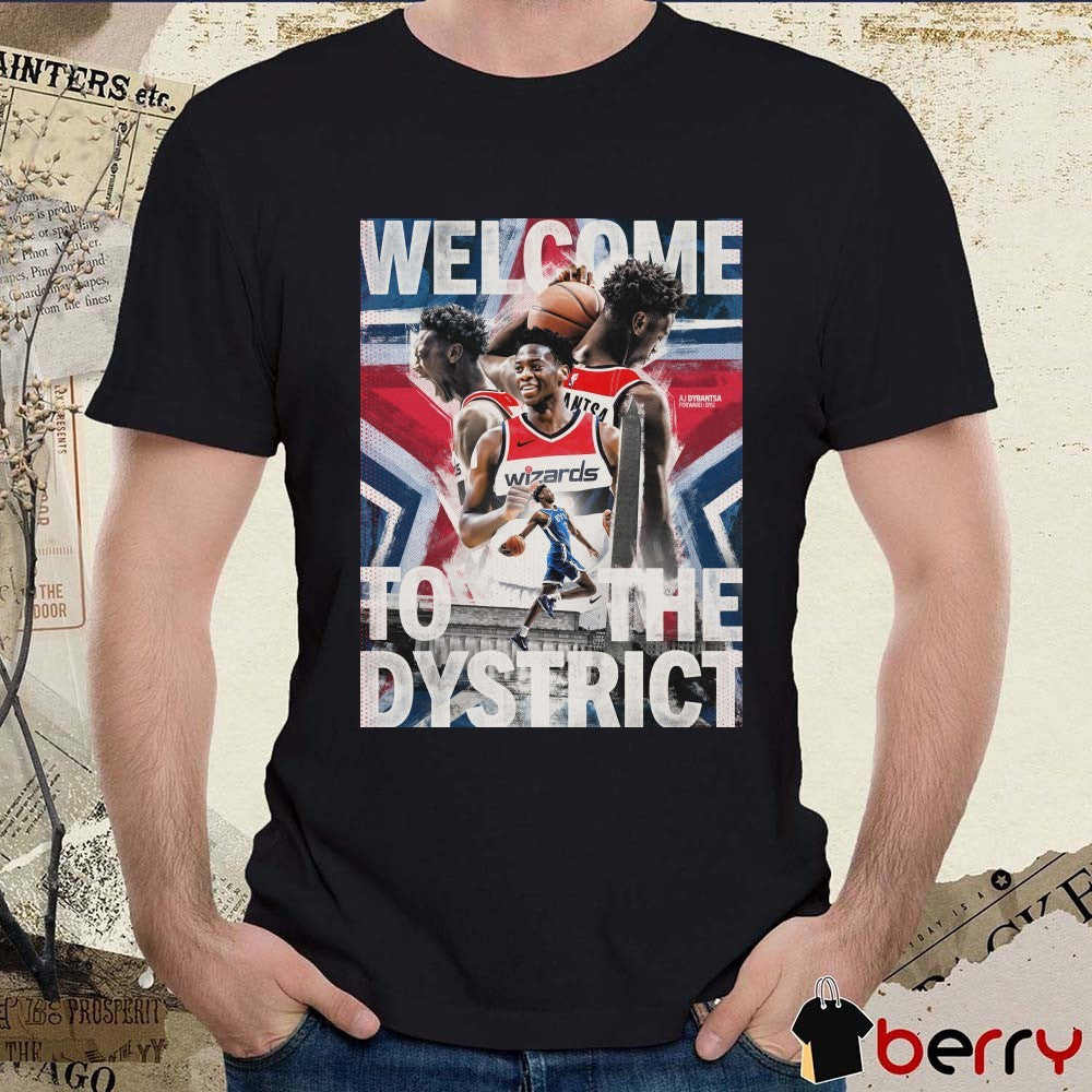 AJ Dybantsa Welcome To The Dystrict Washington Wizards Poster t-shirt