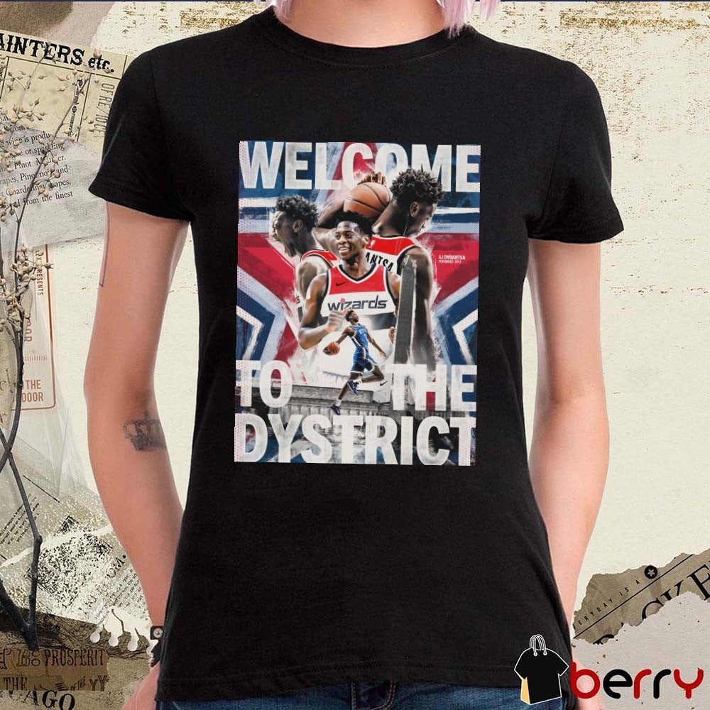 AJ Dybantsa Welcome To The Dystrict Washington Wizards Poster t-shirt