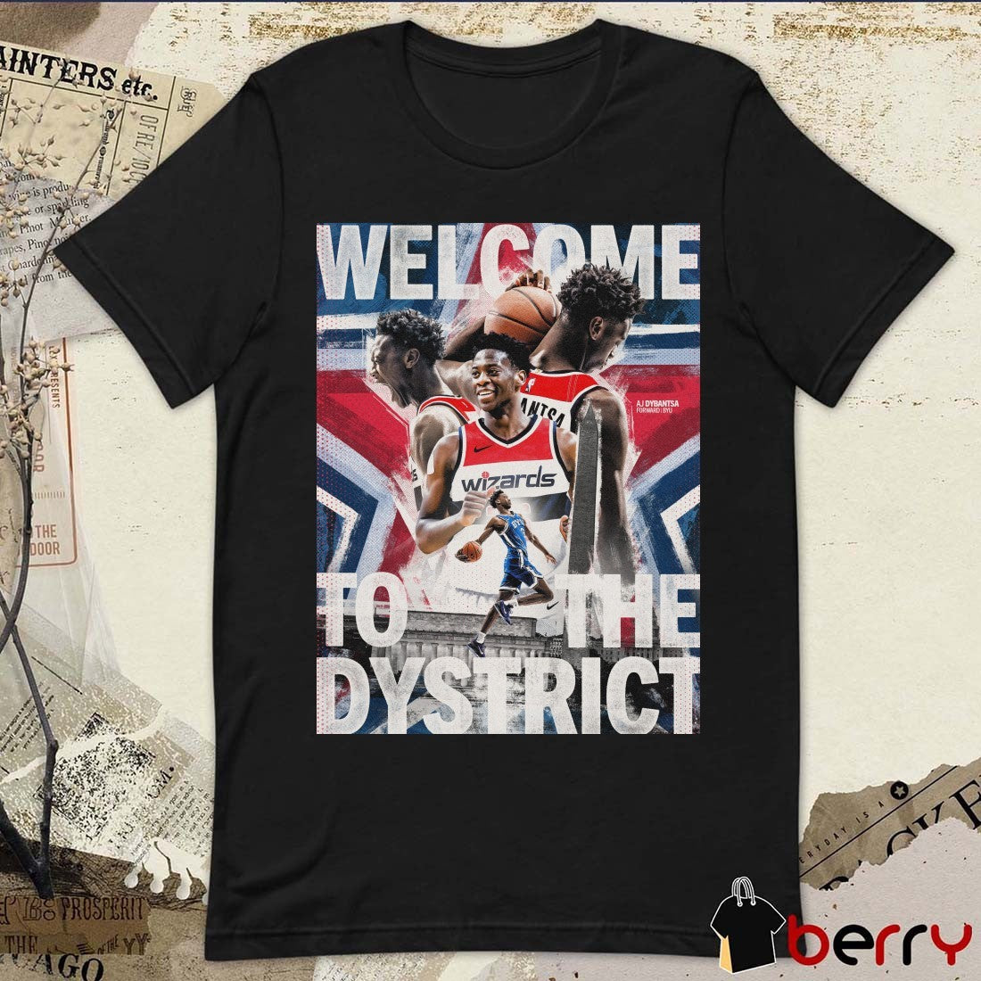 AJ Dybantsa Welcome To The Dystrict Washington Wizards Poster t-shirt
