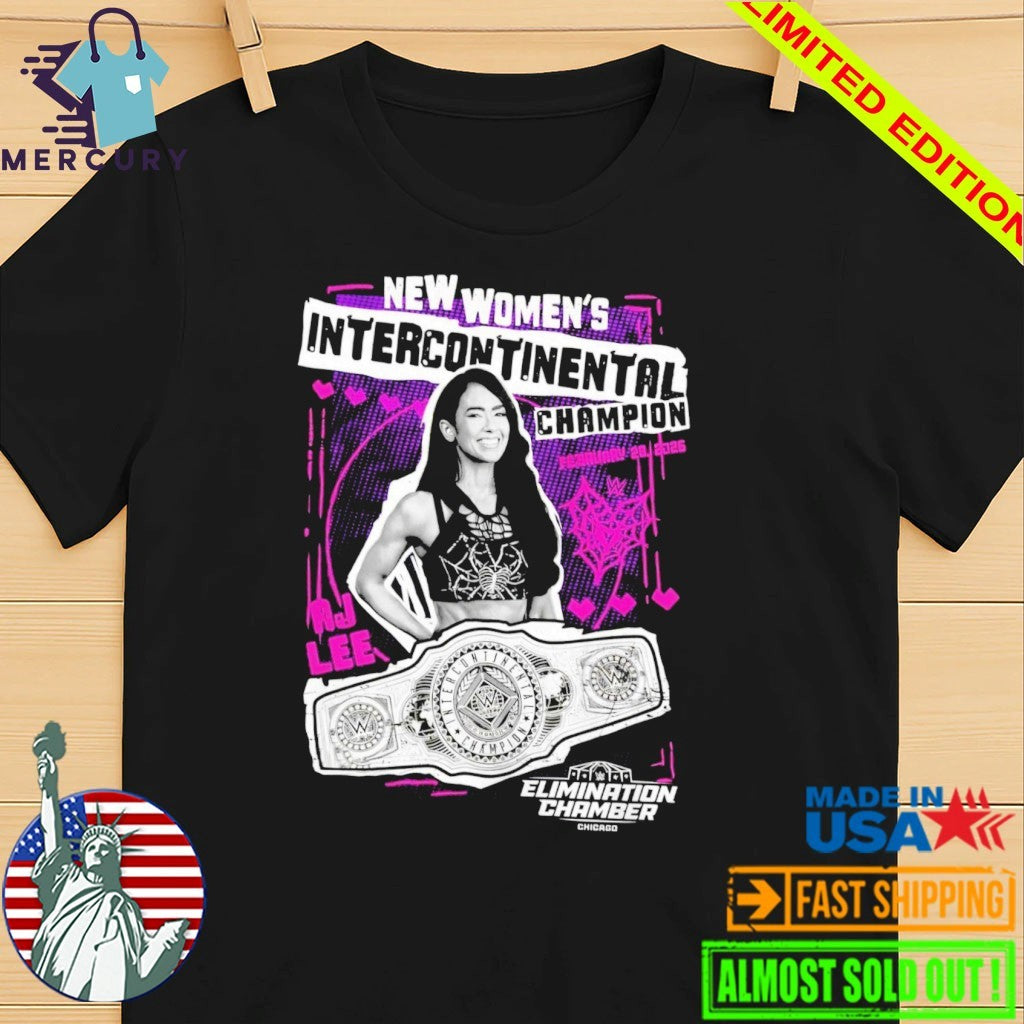 AJ Lee Elimination Chamber 2026 Women’s Intercontinental Championship Winner Shirt