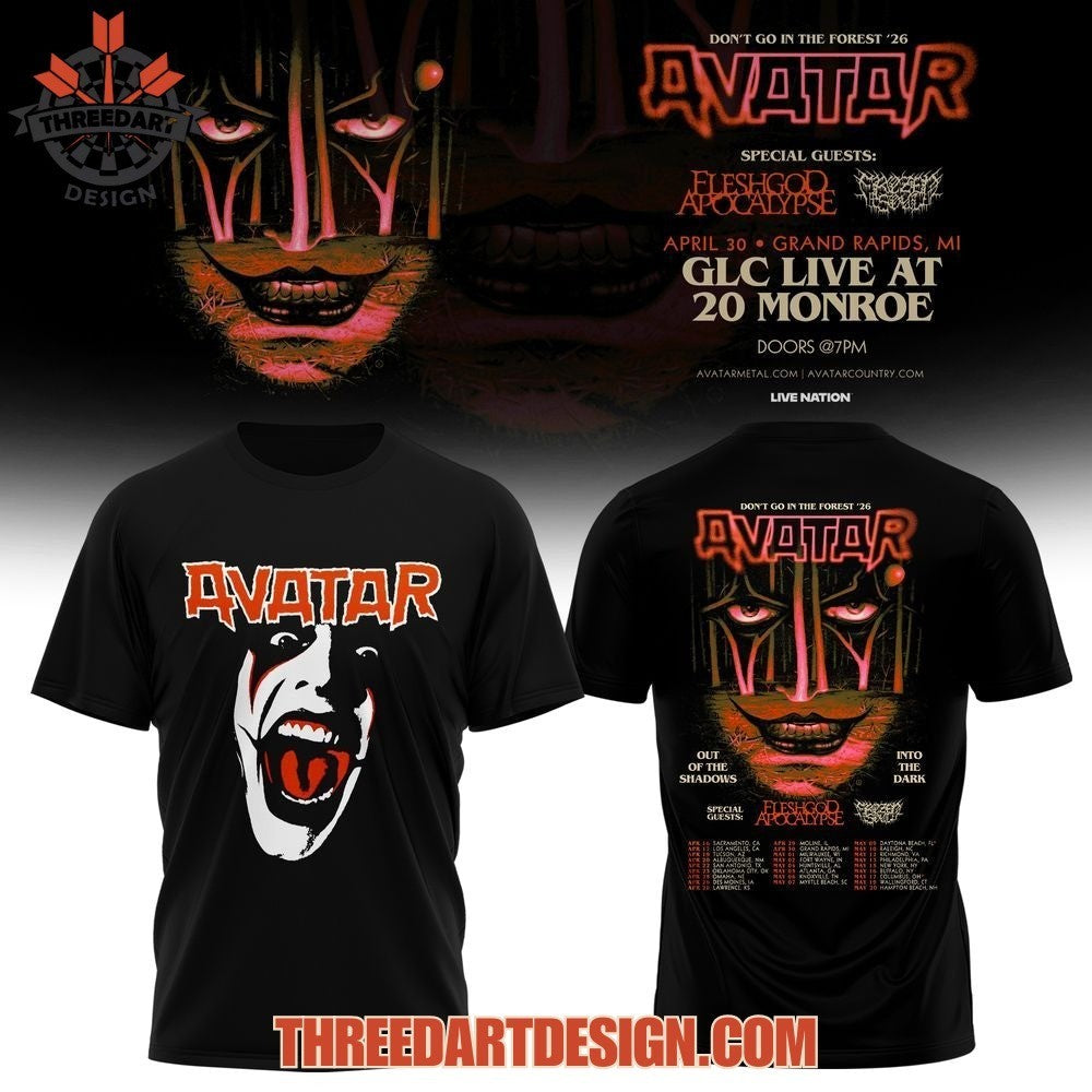 AVATAR Don’t Go In The Forest 2026 North America Tour Shirt